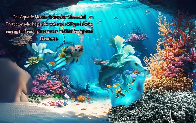 כפולת עמודים מתוך הספר הגלים של אושייאנוס