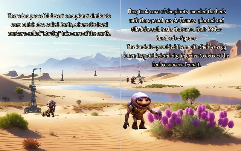 כפולת עמודים מתוך הספר ההרמוניות של סאנדוויספר