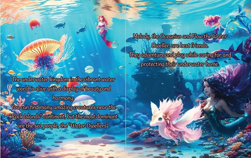 כפולת עמודים מתוך הספר הגלים של אושייאנוס